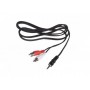 Natec stereo cable minijack 3,5 / 2x RCA M/M (chinch), 1.5 m, blister, NKA-0541